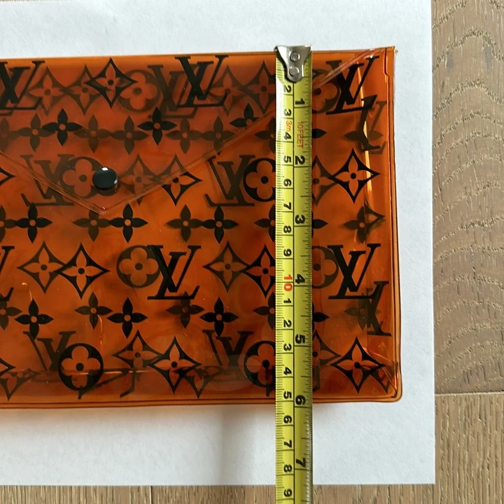 Authentic Louis Vuitton Monogram Clear Clutch Pouch